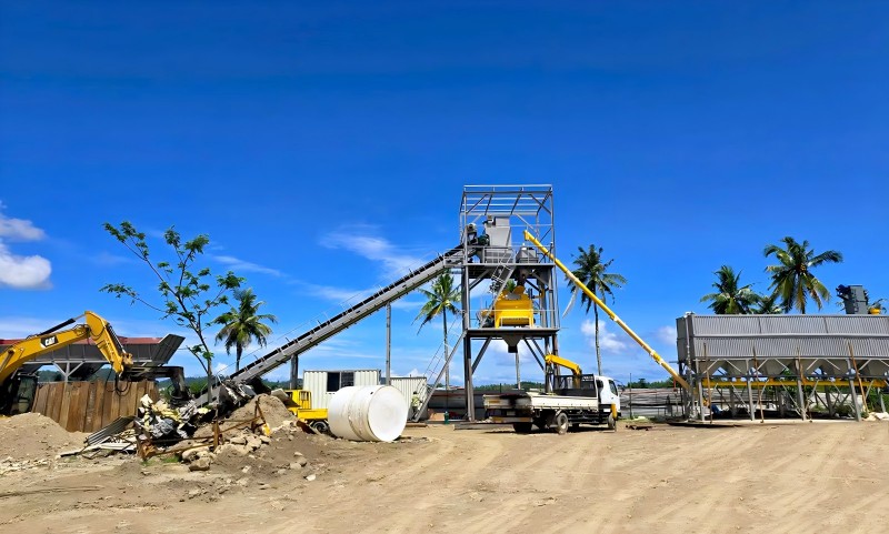 出口型混凝土攪拌站